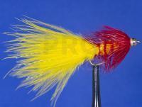 Fly Wooly Bugger Yellow & Red no. 8