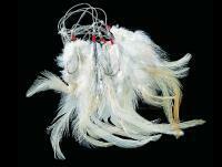 Dega Mackerel-Rig with 5 reflecting feathers - white