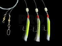 Dega Mackerel-Rig 3 Arms - Yellow-Glitter