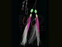 Dega Ocean-Rig with fringe eads and 2 side-arms - Pink