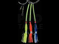 Dega Sea Rig 3 UV Octopus Side Arms 13cm Size 7/0 - Mix-Colors