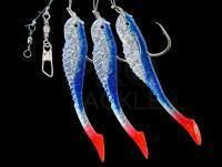 Dega Soft Bait Fish-Rig 3 arms - blue/glitter