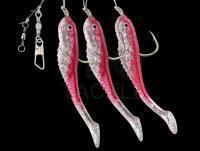 Dega Soft Bait Fish-Rig 3 arms - red/glitter